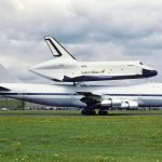 NASA airplane and shuttle